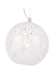 Pacific Lifestyle White Speckled Glass Pendant Ceiling Light - Image 6 of 6