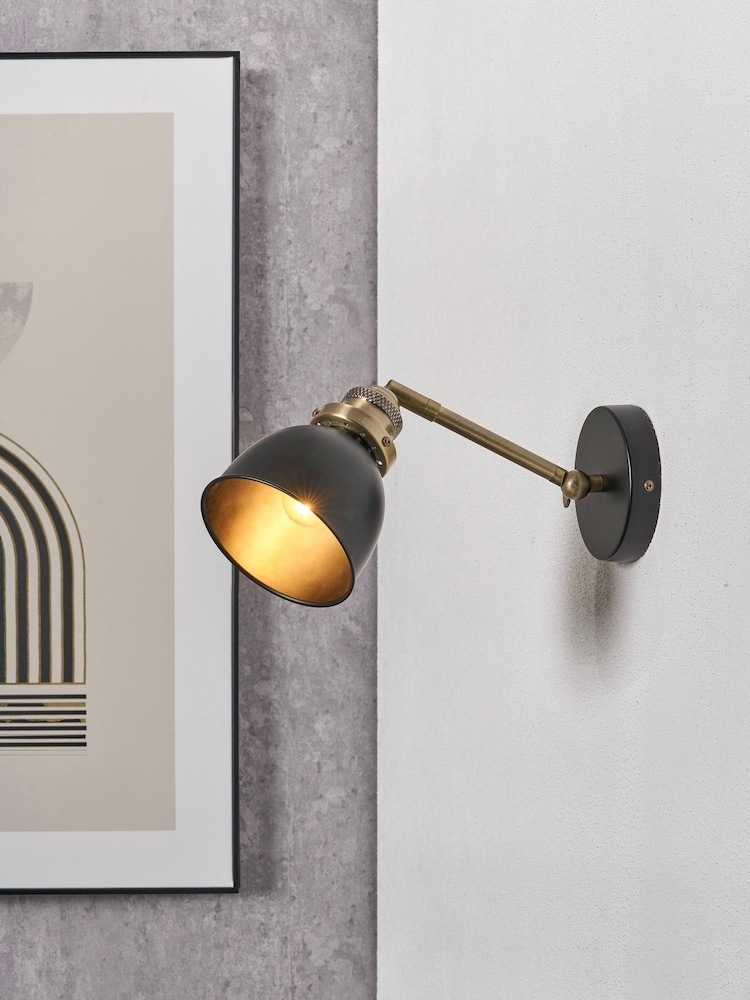 Pacific Lifestyle Black Task Wall Light - Image 1 of 6