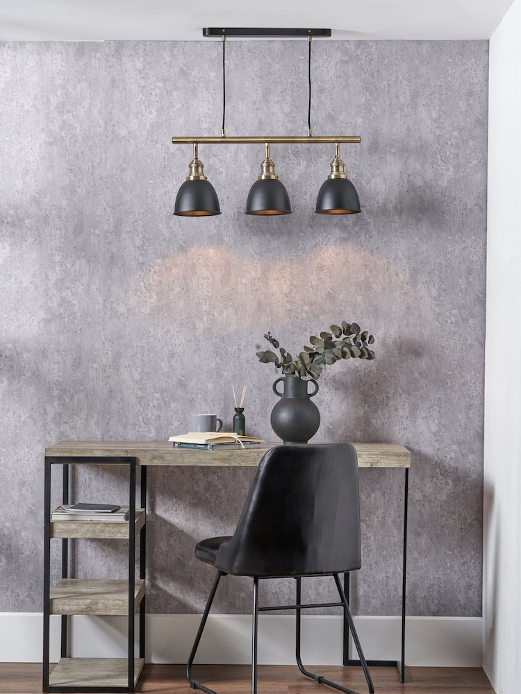 Pacific Lifestyle Black Task Bar Pendant Ceiling Light - Image 1 of 6
