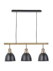 Pacific Lifestyle Black Task Bar Pendant Ceiling Light - Image 5 of 6