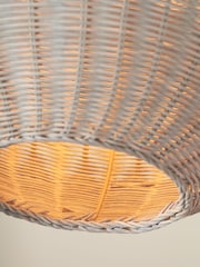 Pacific Lifestyle Grey Rattan Pendant Ceiling Light - Image 2 of 5