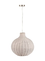 Pacific Lifestyle Grey Rattan Pendant Ceiling Light - Image 4 of 5