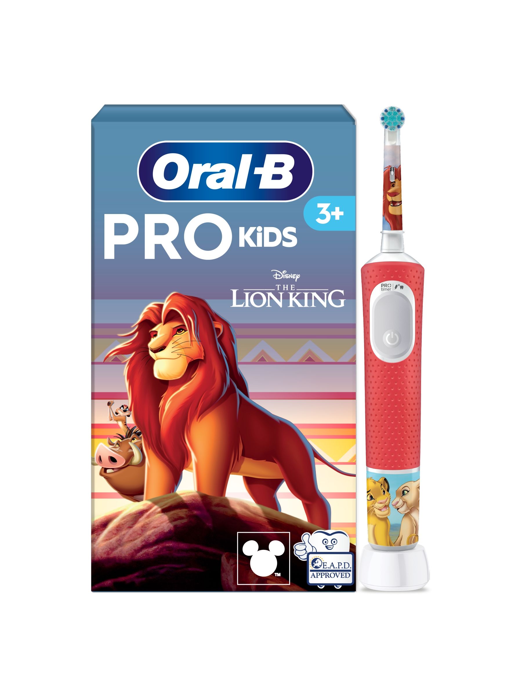 Oral-B Pro Kids Lion King Rechargeable Electric Toothbrush - 2 Brushing Modes - Extra Soft Bristles - Image 12