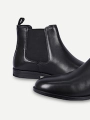 Off The Hook Black Trueman Leather Chelsea Boots - Image 5 of 6