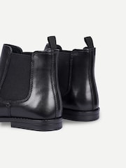 Off The Hook Black Trueman Leather Chelsea Boots - Image 6 of 6