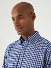 Skopes Navy Blue Regular Fit Casual 100% Cotton Shirt - Image 3 of 5