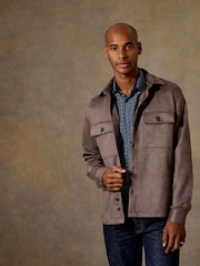 Skopes Mocha Brown Regular Fit Casual Shacket - Image 1 of 8
