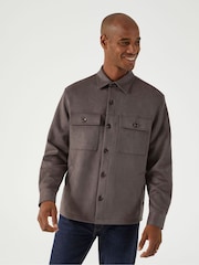 Skopes Mocha Brown Regular Fit Casual Shacket - Image 2 of 8