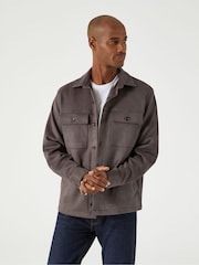 Skopes Mocha Brown Regular Fit Casual Shacket - Image 5 of 8