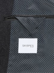 Skopes Charcoal Grey Tailored Fit Aldgate Overcoat - Image 6 of 6