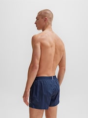 BOSS Navy Mooneye Logo Swim Shorts - Image 5 of 7