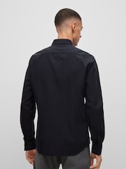HUGO Black Button Down Oxford Shirt - Image 2 of 5