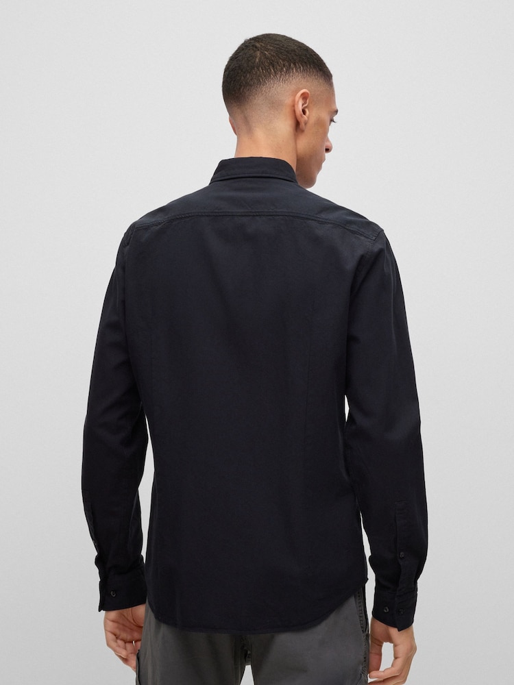 HUGO Black Button Down Oxford Shirt - Image 2 of 5