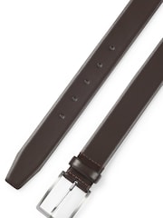 BOSS Dark Brown Erman Leather Belt - Image 4 of 5