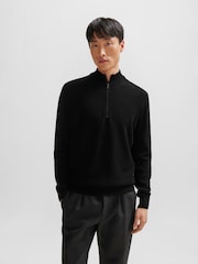 BOSS Black Embrando Quarter Zip Knitted Jumper - Image 1 of 5