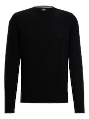 BOSS Black Pacas Embroidered Logo 100% Cotton Jumper - Image 5 of 5