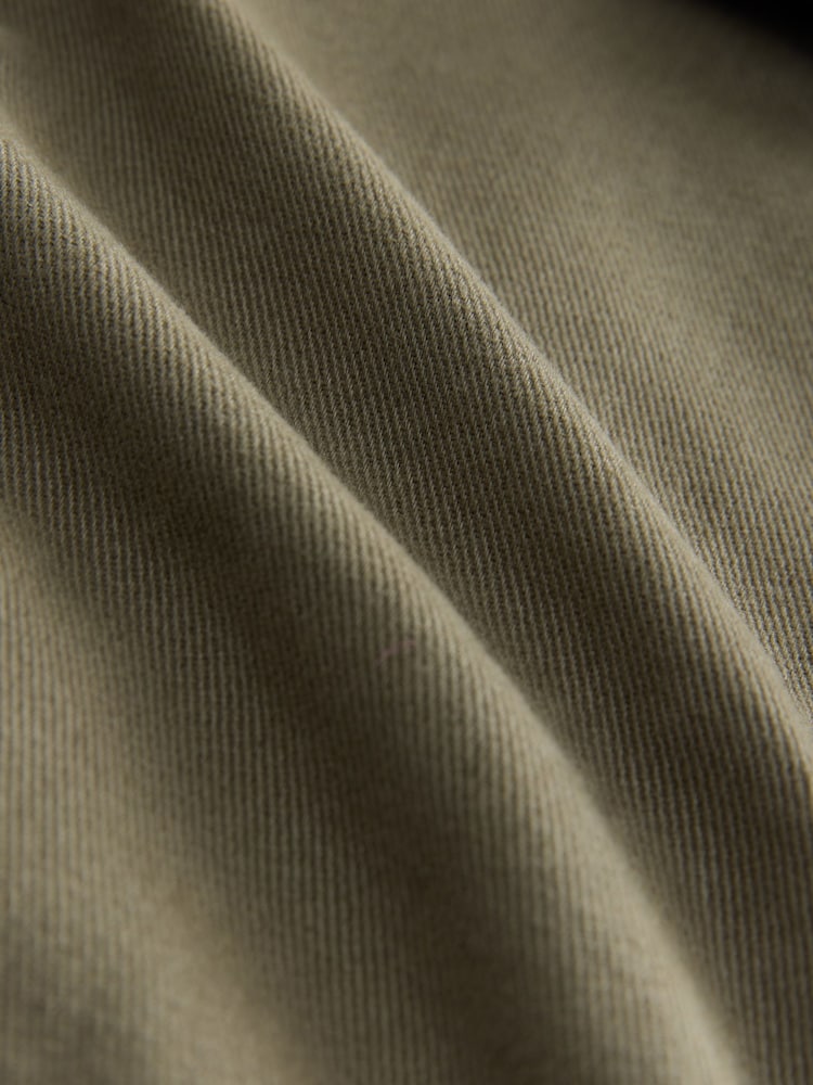 Khaki Green Parka 100% Cotton Coat - Image 8 of 8