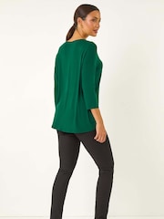Roman Green Hotfix Embellished Bow T-Shirt - Image 3 of 5