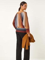 Roman Orange SpaceDye Sunray Knit Jumper - Image 2 of 5
