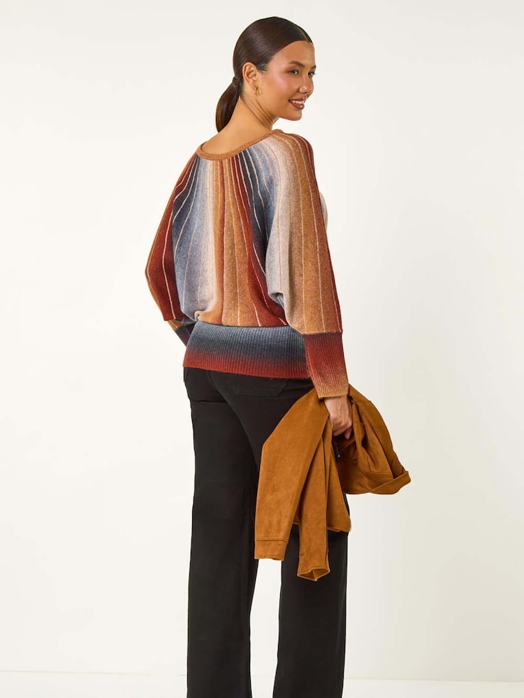 Roman Orange SpaceDye Sunray Knit Jumper - Image 2 of 5