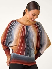 Roman Orange SpaceDye Sunray Knit Jumper - Image 3 of 5