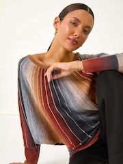 Roman Orange SpaceDye Sunray Knit Jumper - Image 4 of 5