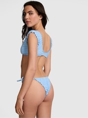 Victoria's Secret PINK Smooth Sailing Blue Reign Thong Bikini Bottoms - Image 2 of 3