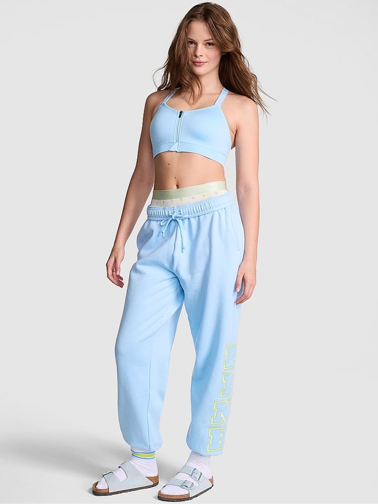 Victoria's Secret PINK Blue Dancer Cuffed Joggers - Image 1 of 2