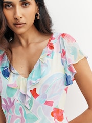 Rixo Pink Amelle Tiered Maxi Dress - Image 4 of 5