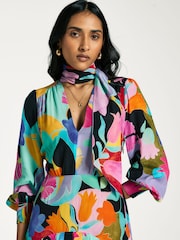Rixo Pink Marigold Midi Dress - Image 5 of 7