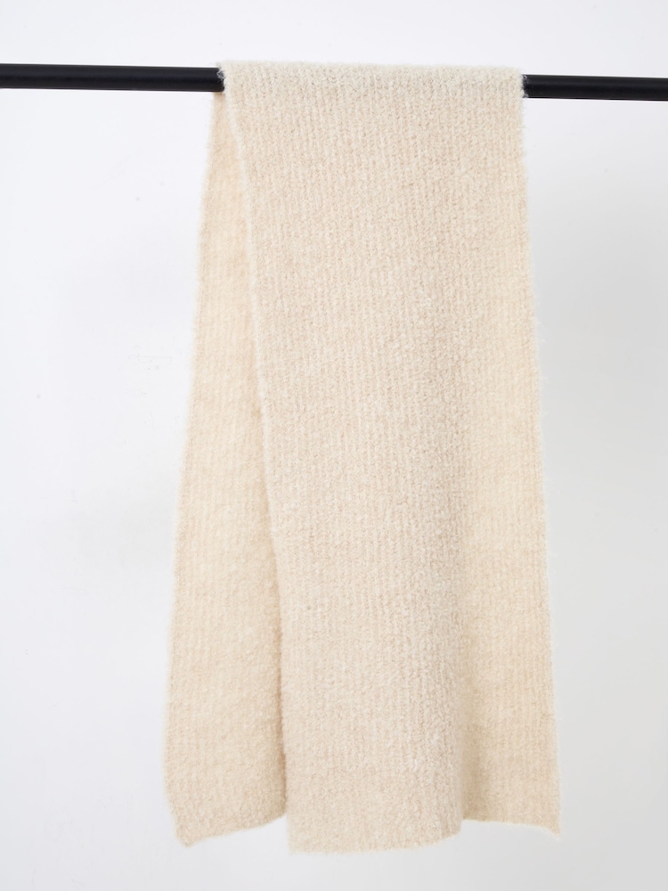French Connection Natural Melissa Boucle Scarf - Image 1 of 3