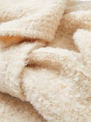 French Connection Natural Melissa Boucle Scarf - Image 3 of 3