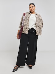 Simply Be Grey Collegiate Embellished Sweater - Image 4 of 4