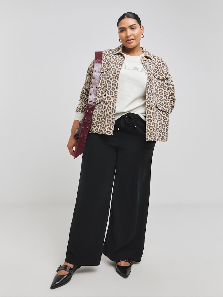 Simply Be Grey Collegiate Embellished Sweater - Image 4 of 4