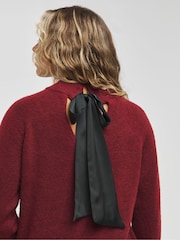 Simply Be Red Bow Back Longline Jumper - Image 3 of 4