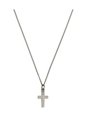 AllSaints Silver Tone Mens Cross Pendant Neckalce - Image 2 of 3