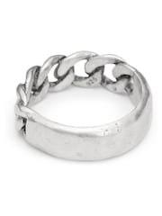 AllSaints Silver Tone Mens Frozen Chain Band Ring - Image 2 of 5