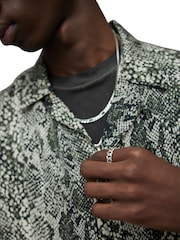 AllSaints Silver Tone Mens Frozen Chain Band Ring - Image 5 of 5