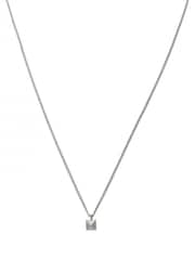 AllSaints Silver Tone Mens Pyramid Pendant Necklace - Image 2 of 3