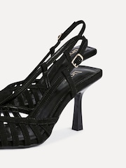 Linzi Black Alias Cut Out Slingback Court Heels - Image 5 of 5