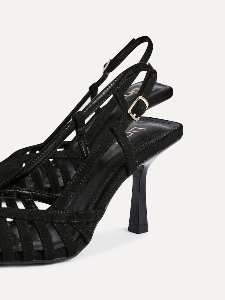 Schwarz - Linzi Alias Cut Out Slingback Court Heels - Bild 5 von 5 Schwarz - Linzi Alias Cut Out Slingback Court Heels - Bild 5 von 5