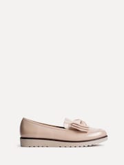 Linzi Nude Cathy Platform Loafers with Large Bow - Image 2 of 5