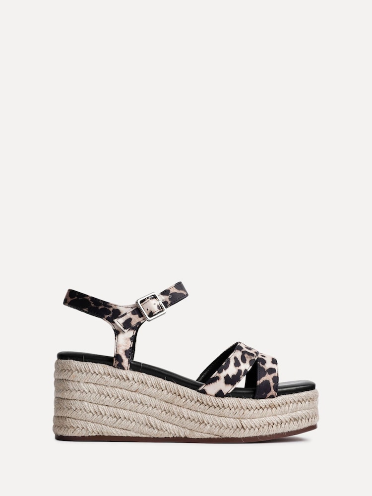 Linzi Natural Contour Double Front Strap Wedge Sandals - Image 2 of 5