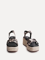 Linzi Natural Contour Double Front Strap Wedge Sandals - Image 3 of 5