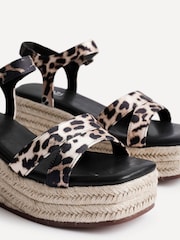Linzi Natural Contour Double Front Strap Wedge Sandals - Image 4 of 5