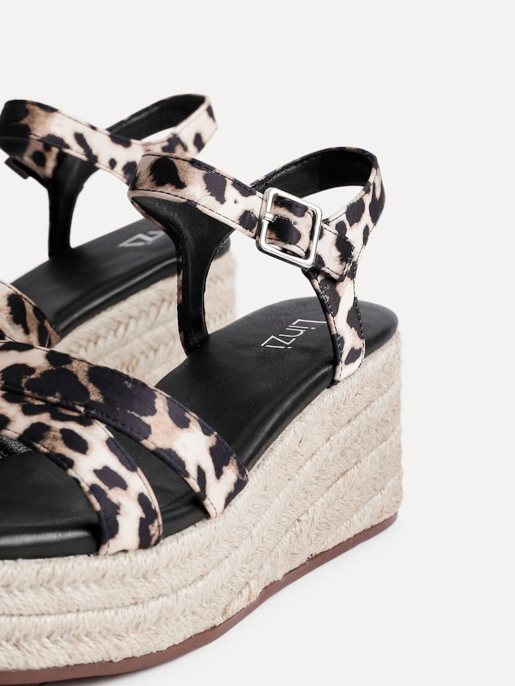 Linzi Natural Contour Double Front Strap Wedge Sandals - Image 5 of 5