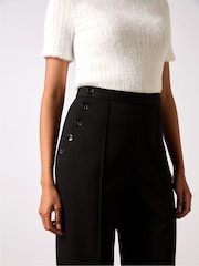 Ro&Zo Black Ponte Twill Culottes - Image 3 of 4