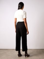 Ro&Zo Black Ponte Twill Culottes - Image 4 of 4
