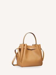 Tory Burch Brown Romy Pebbled Bucket Bag - Image 4 of 6