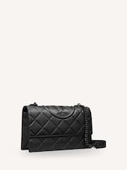 Tory Burch Black Fleming Soft Grain Small Convertible Shoulder Bag - Image 2 of 7